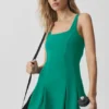 Vestido de tenis Alo Softsculpt Topspin - Emerald Isle