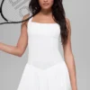 Vestido de tenis Alosoft Break Point - Blanco
