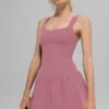 Vestido de tenis Alosoft Break Point - Rosa rosa silvestre
