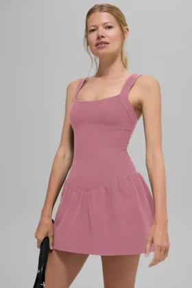 Vestido de tenis Alosoft Break Point - Rosa rosa silvestre