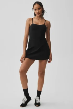 Vestido de tenis Alosoft Courtside - Negro