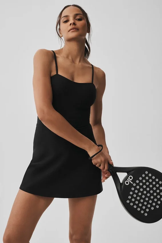 Vestido de tenis Alosoft Courtside - Negro