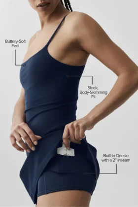 Vestido de tenis Alosoft Encore – Azul marino