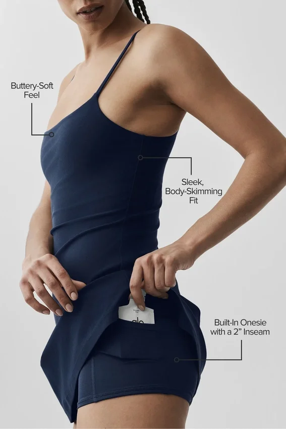 Vestido de tenis Alosoft Encore - Azul marino