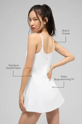Vestido de tenis Alosoft Encore – Blanco