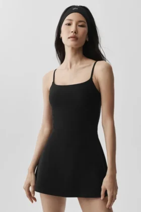 Vestido de tenis Alosoft Encore - Negro