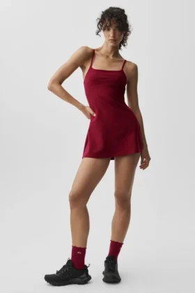 Vestido de tenis Alosoft Encore – Rojo Summer Romance