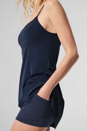 Vestido de tenis Breezy – Azul marino