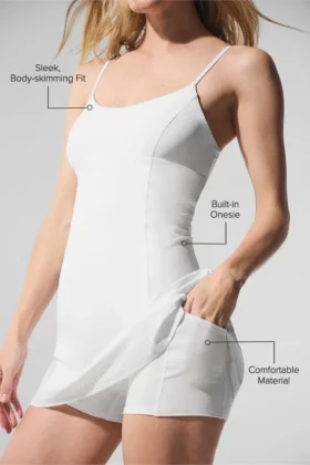 Vestido de tenis fresco – Blanco