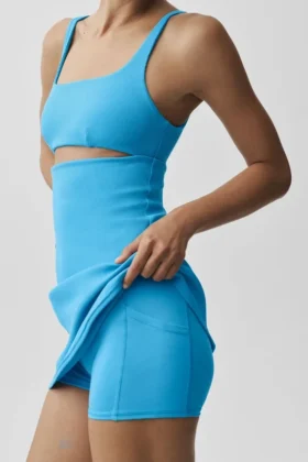 Vestido de tenis Slice – Azul celeste