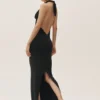 Vestido largo con cuello halter «Summer Soiree» - Negro