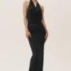 Vestido largo con cuello halter «Summer Soiree» - Negro