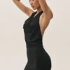 Vestido largo con cuello halter «Summer Soiree» - Negro