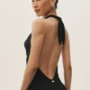 Vestido largo con cuello halter «Summer Soiree» - Negro