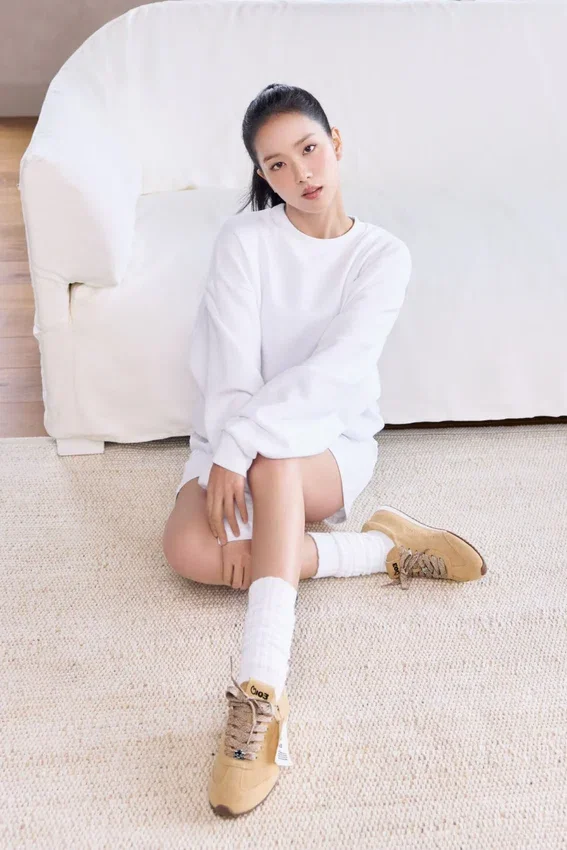 Zapatilla Alo Sunset + Jisoo - Crema caramelo