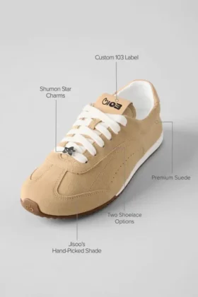 Zapatilla Alo Sunset + Jisoo – Crema caramelo