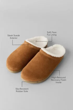 Zapatilla de casa Recovery – Marrón/Marfil