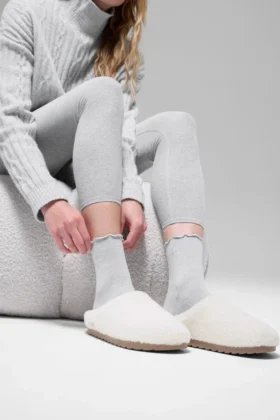 Zapatillas de casa de recuperación Sherpa - Marfil